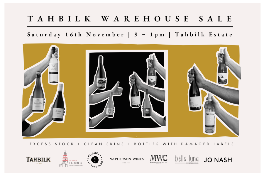 The 2024 Tahbilk Warehouse Sale 